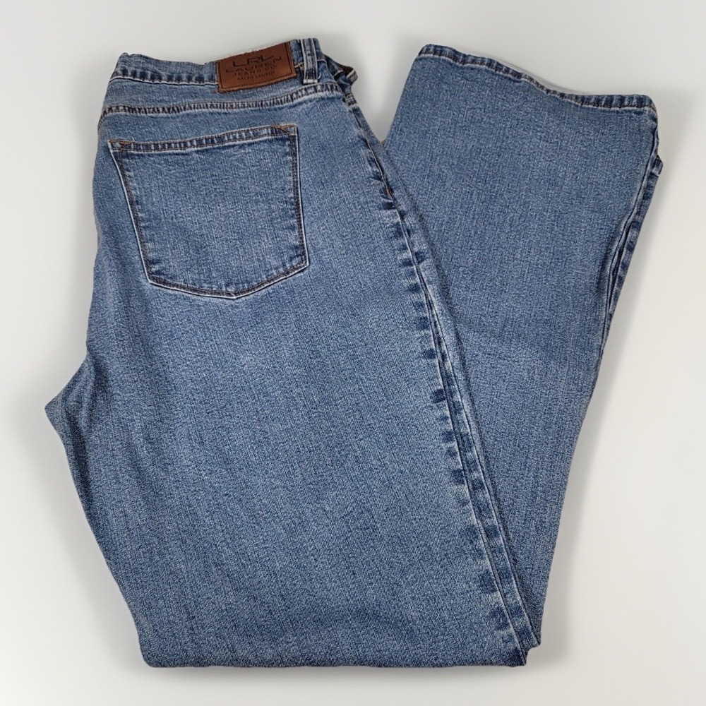 LRL Lauren Jeans Co Ralph Lauren Women Medium Wash Classic Bootcut Jeans 33x30